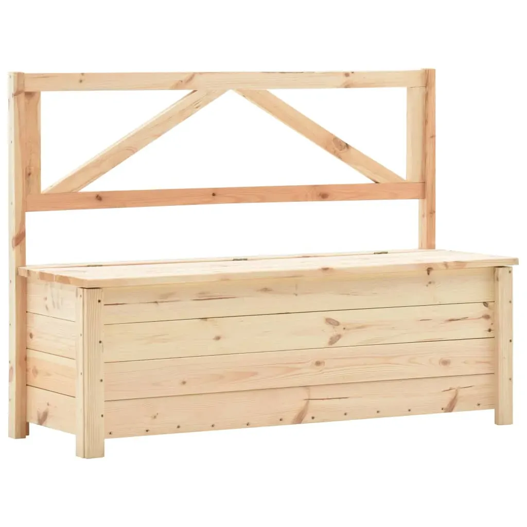 Storage Bench 120 cm Solid Pine Wood Storage Bench 120 cm Solid Pine Wood
