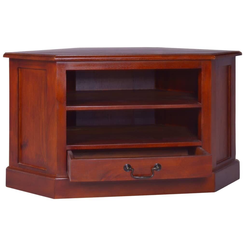 Corner TV Cabinet Classical Brown Solid Mahogany Wood Corner TV Cabinet Classical Brown Solid Mahogany Wood
