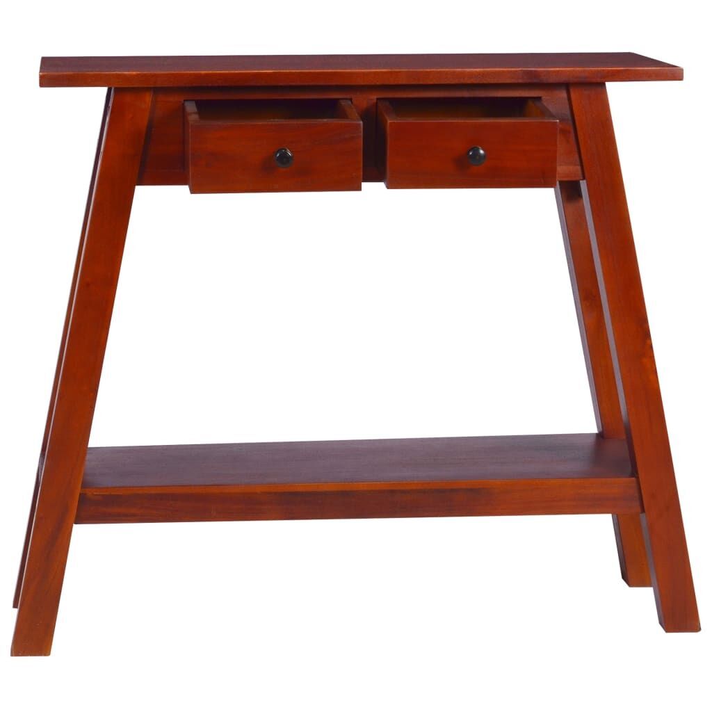 Console Table Classical Brown 90x30x75cm Solid Mahogany Wood Console Table Classical Brown 90x30x75cm Solid Mahogany Wood