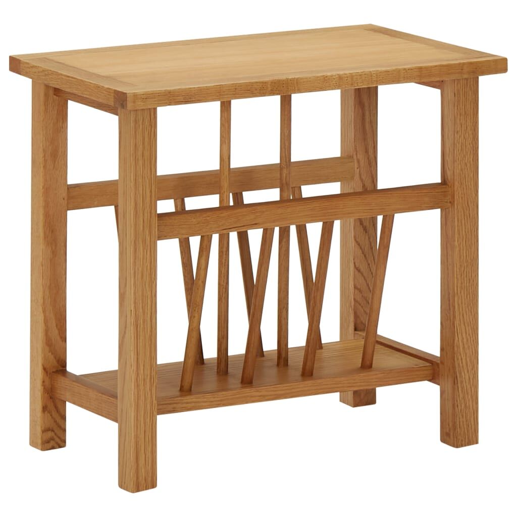 Magazine Table 45x27x42 cm Solid Oak Wood Magazine Table 45x27x42 cm Solid Oak Wood