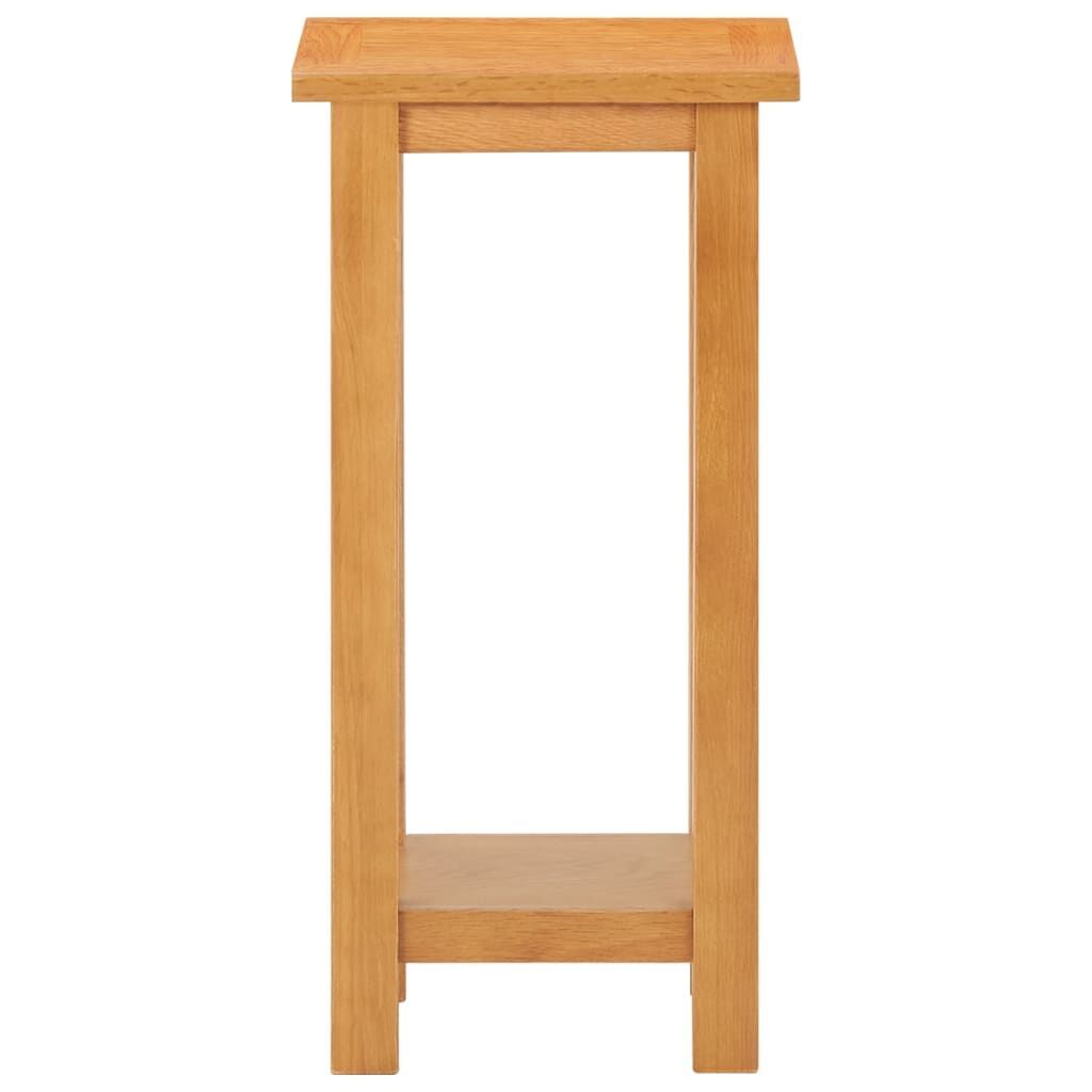 Side Table 27x24x55 cm Solid Oak Wood Side Table 27x24x55 cm Solid Oak Wood