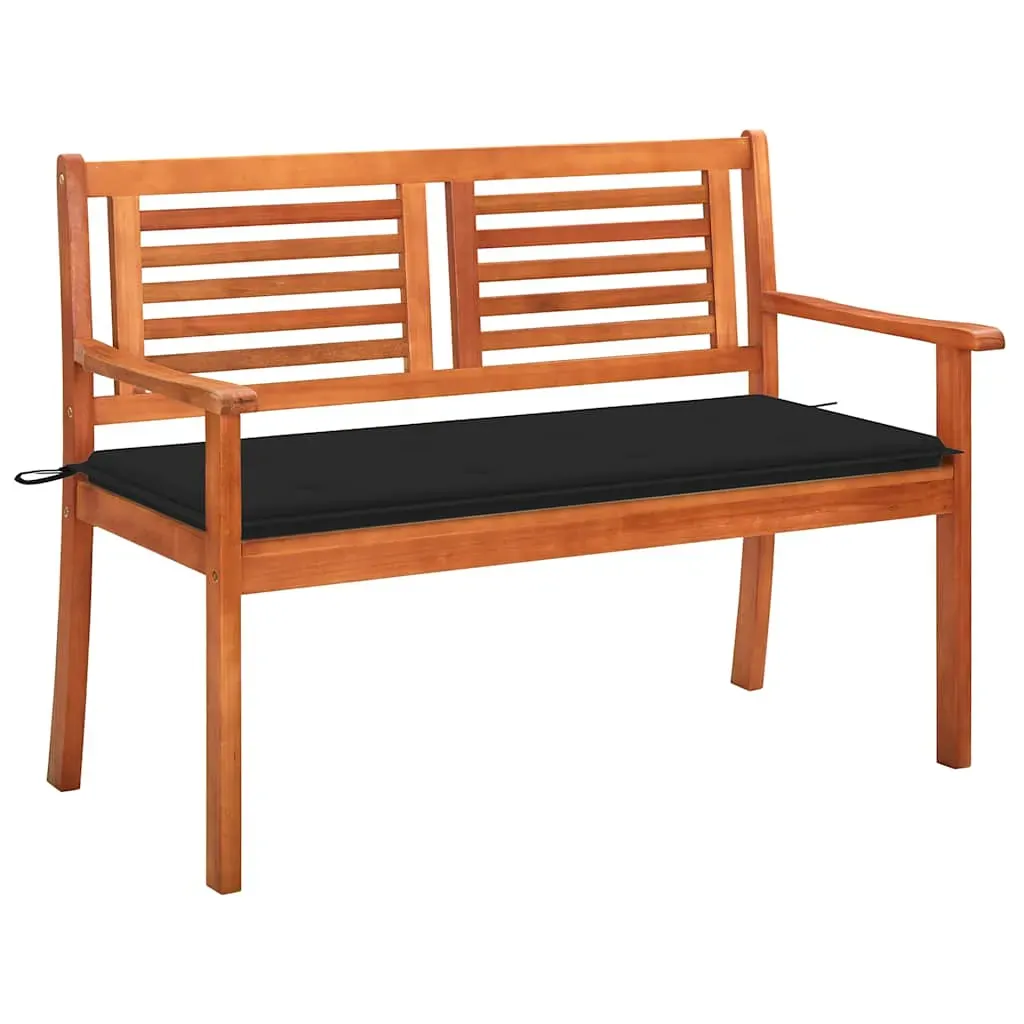 2-Seater Garden Bench with Cushion 120 cm Solid Wood Eucalyptus 2-Seater Garden Bench with Cushion 120 cm Solid Wood Eucalyptus