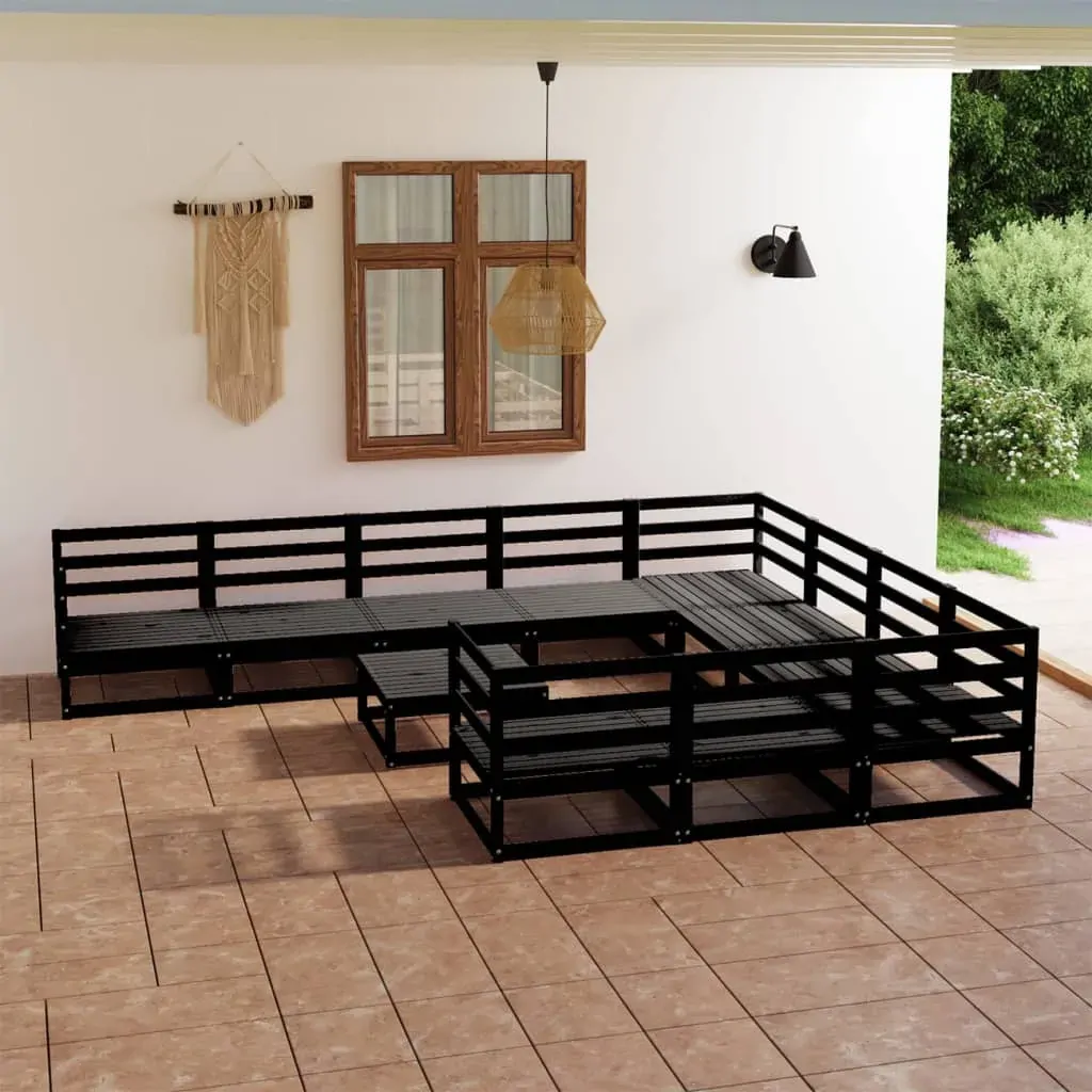 11 Piece Garden Lounge Set Solid Pinewood 11 Piece Garden Lounge Set Solid Pinewood