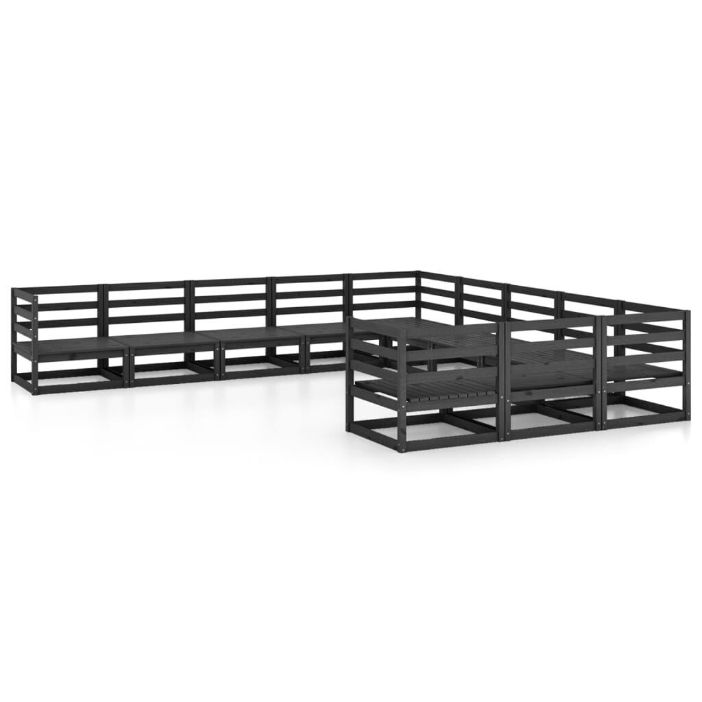 11 Piece Garden Lounge Set Solid Pinewood 11 Piece Garden Lounge Set Solid Pinewood