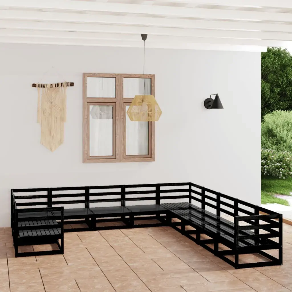 11 Piece Garden Lounge Set Solid Pinewood 11 Piece Garden Lounge Set Solid Pinewood