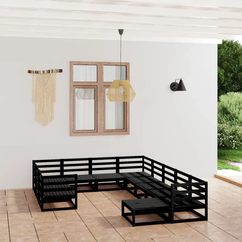 11 Piece Garden Lounge Set Solid Pinewood 11 Piece Garden Lounge Set Solid Pinewood