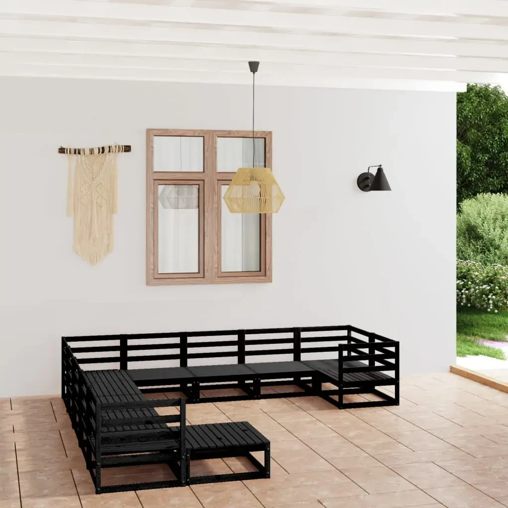 11 Piece Garden Lounge Set Solid Pinewood 11 Piece Garden Lounge Set Solid Pinewood