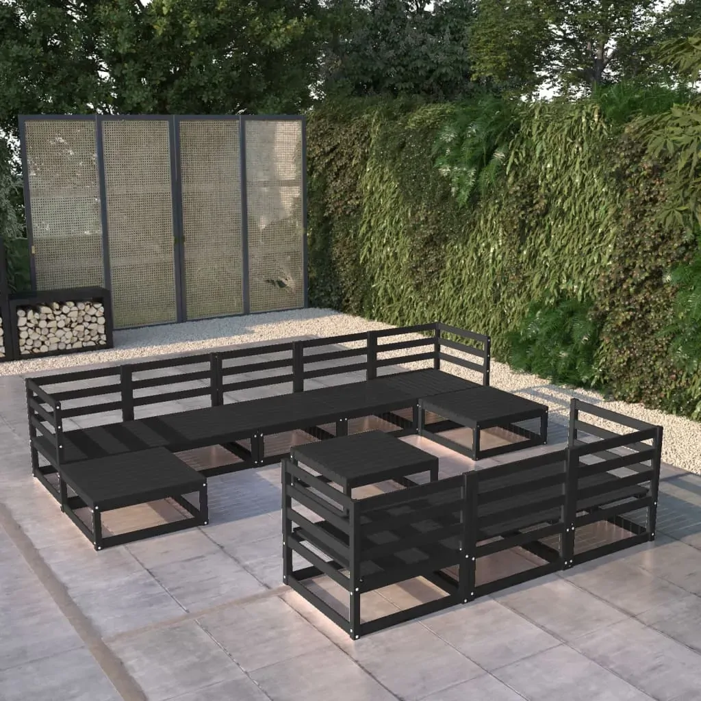 11 Piece Garden Lounge Set Solid Pinewood 11 Piece Garden Lounge Set Solid Pinewood