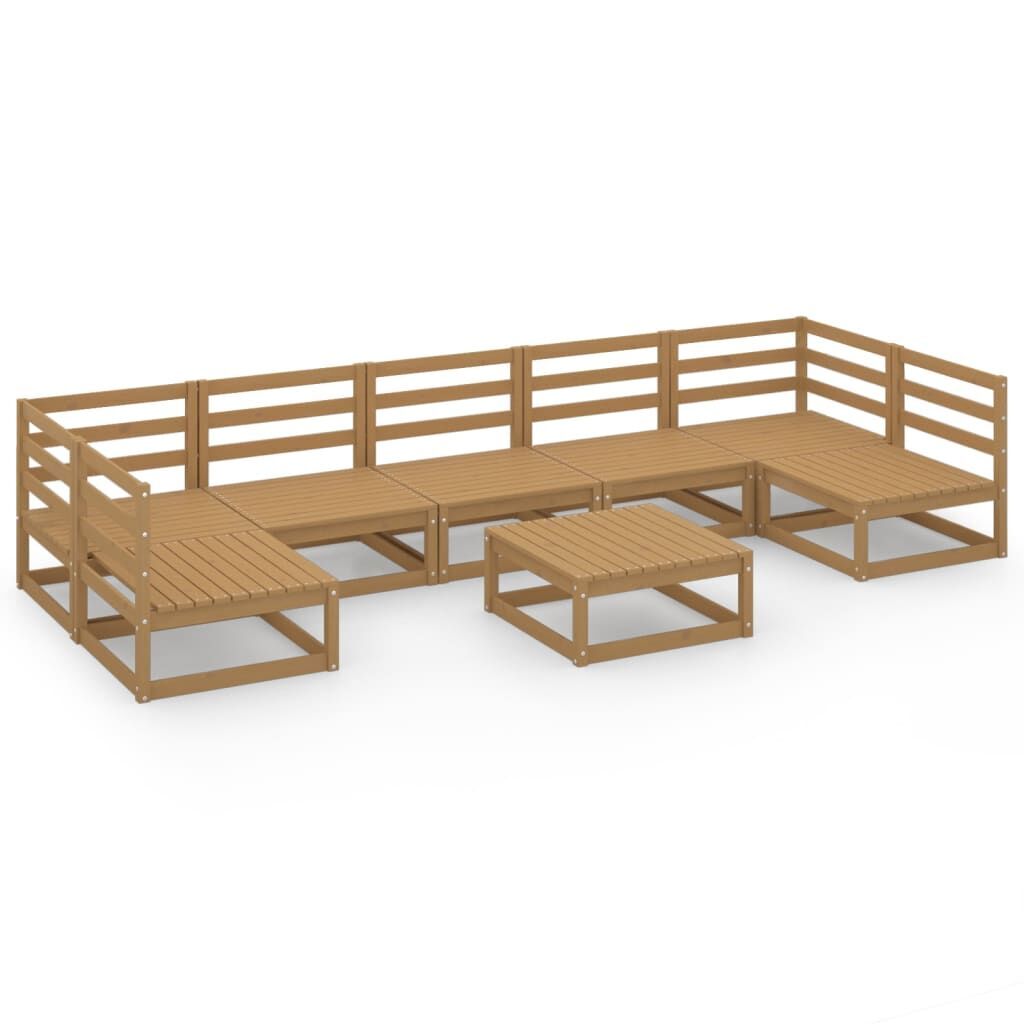8 Piece Garden Lounge Set Solid Pinewood 8 Piece Garden Lounge Set Solid Pinewood
