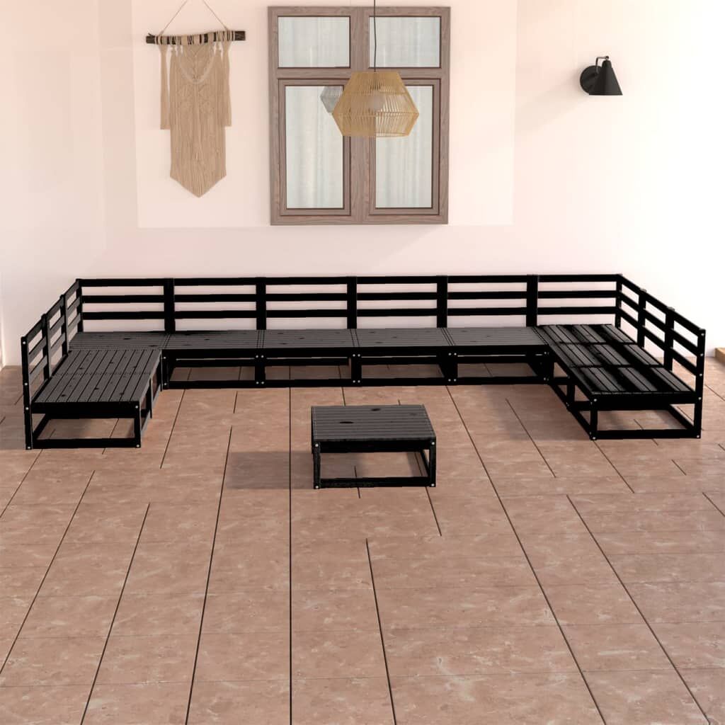 11 Piece Garden Lounge Set Solid Pinewood 11 Piece Garden Lounge Set Solid Pinewood