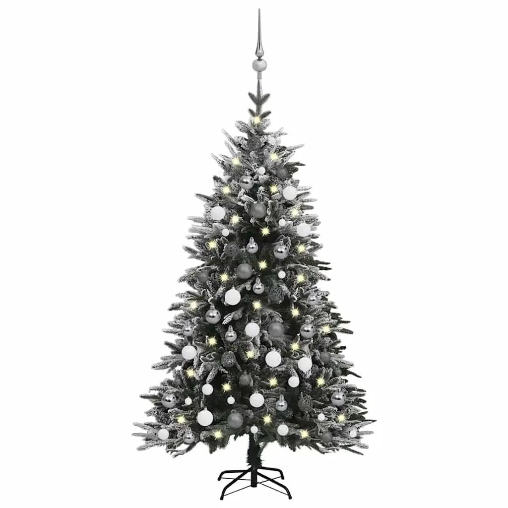 Artificial Christmas Tree LED&Ball Set&Flocked Snow 120cm PVC&PE Artificial Christmas Tree LED&Ball Set&Flocked Snow 120cm PVC&PE