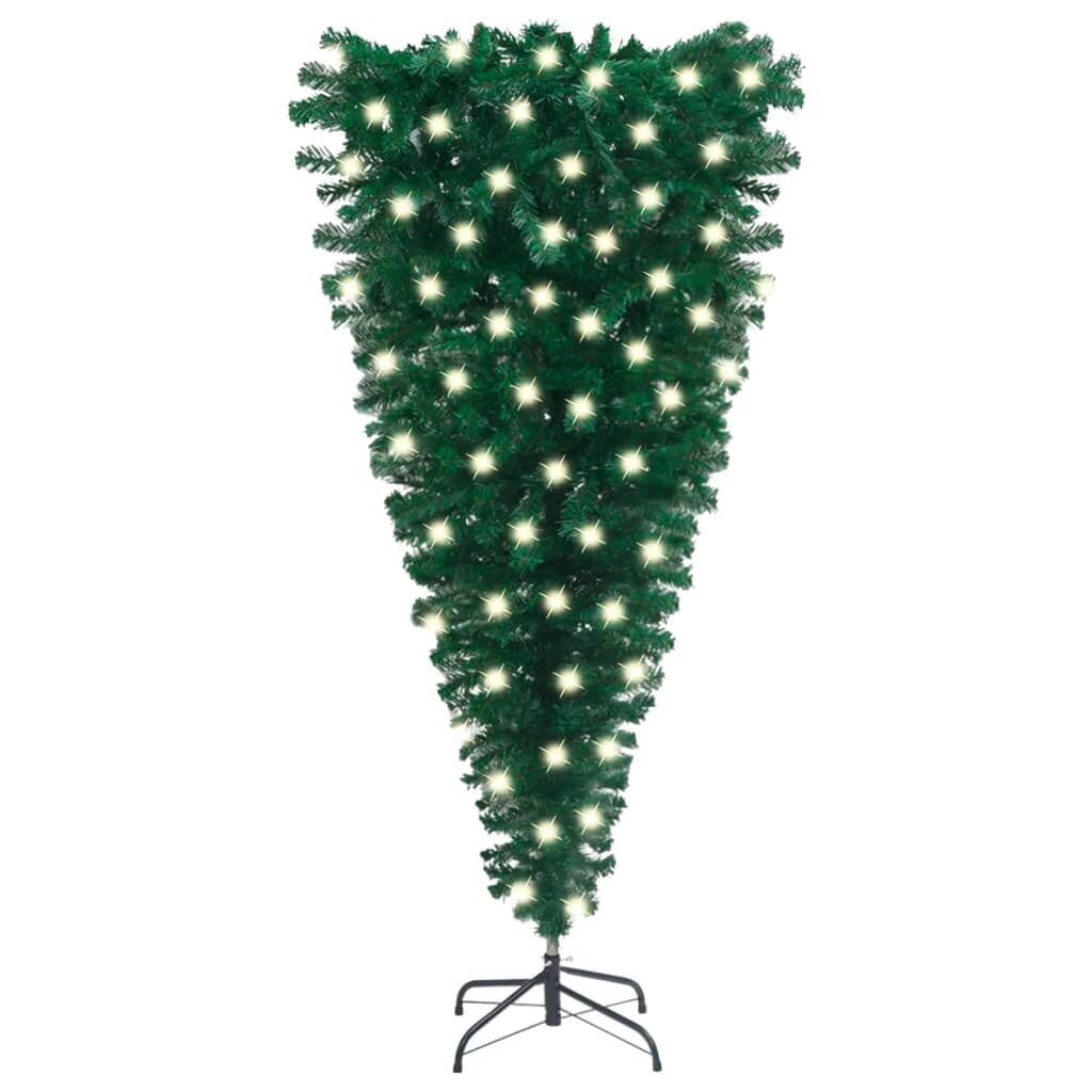 Upside-down Artificial Pre-lit Christmas Tree Green 120 cm Upside-down Artificial Pre-lit Christmas Tree Green 120 cm