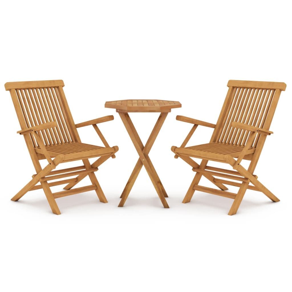 3 Piece Garden Dining Set Solid Wood Teak 3 Piece Garden Dining Set Solid Wood Teak