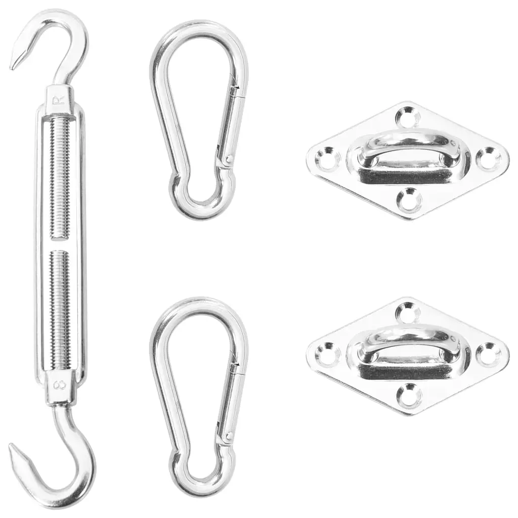 5 Piece Sunshade Sail Mounting Kit Stainless Steel 5 Piece Sunshade Sail Mounting Kit Stainless Steel