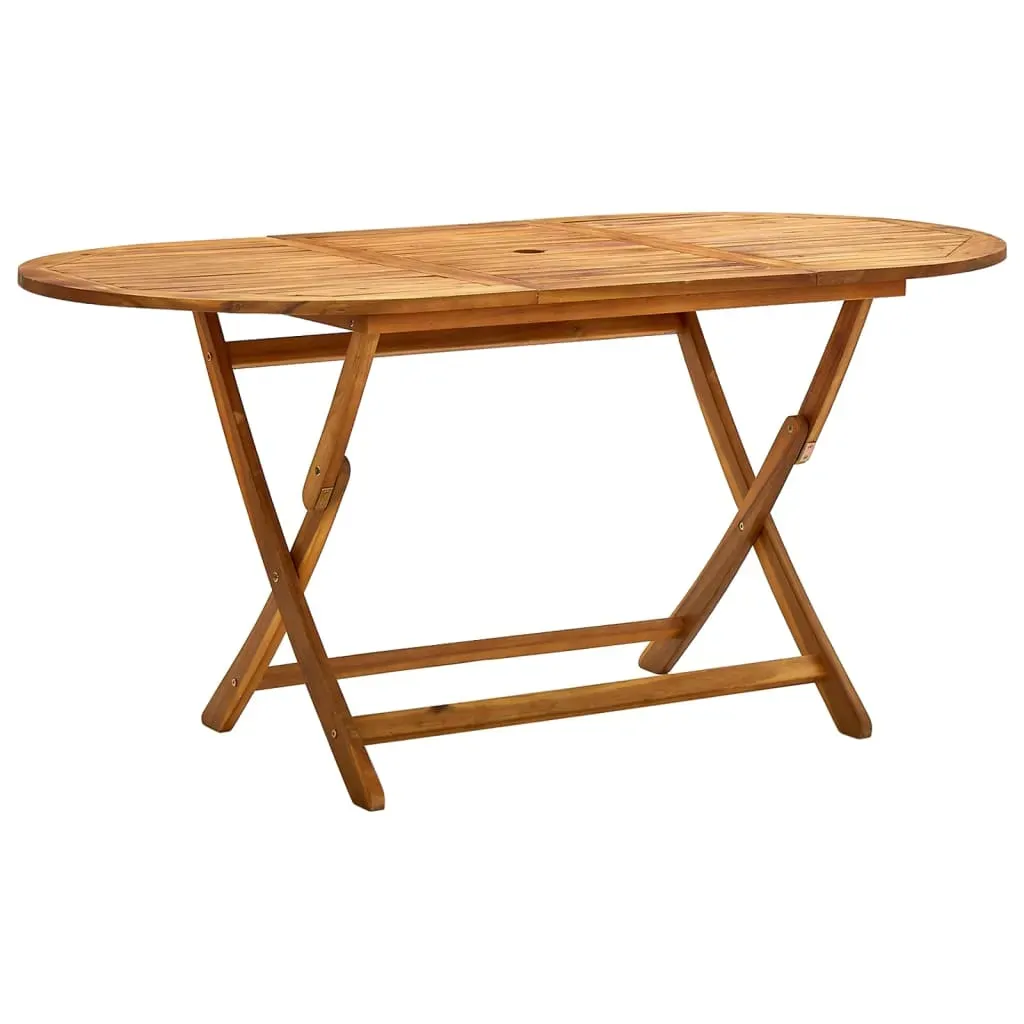 Folding Garden Table 160x85x75 cm Solid Acacia Wood Folding Garden Table 160x85x75 cm Solid Acacia Wood