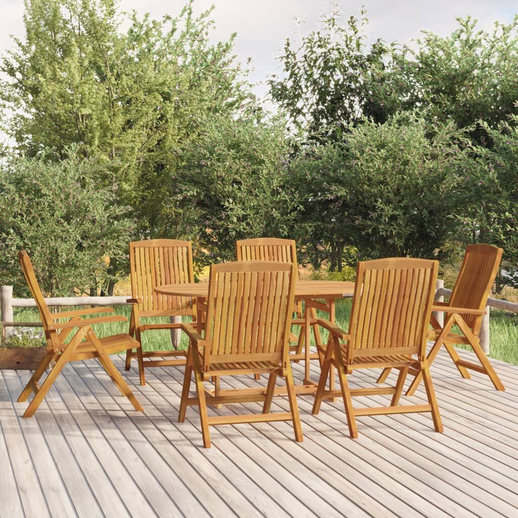 7 Piece Garden Dining Set Solid Wood Teak 7 Piece Garden Dining Set Solid Wood Teak