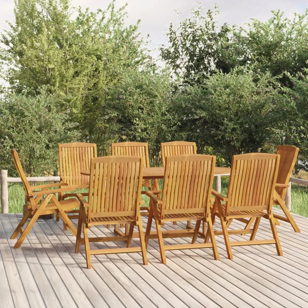 9 Piece Garden Dining Set Solid Wood Teak 9 Piece Garden Dining Set Solid Wood Teak