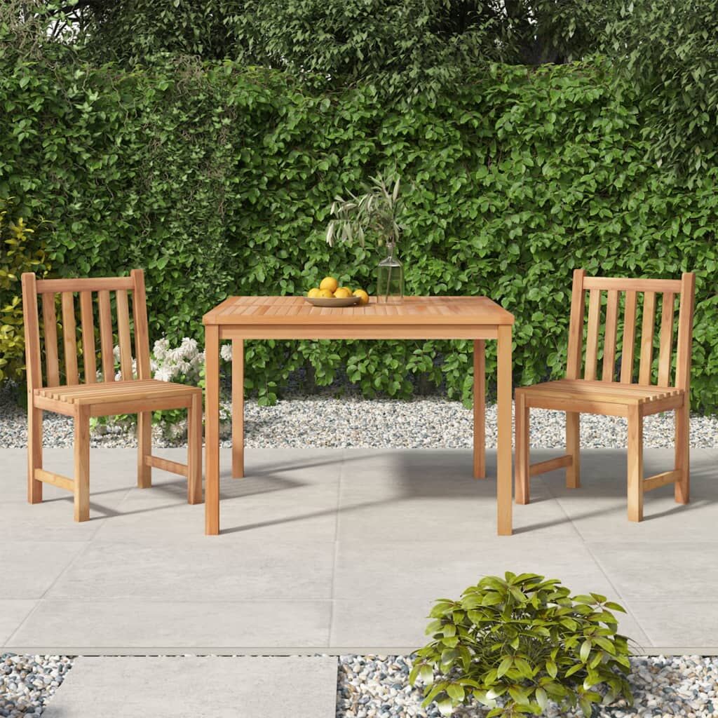 3 Piece Garden Dining Set Solid Wood Teak 3 Piece Garden Dining Set Solid Wood Teak