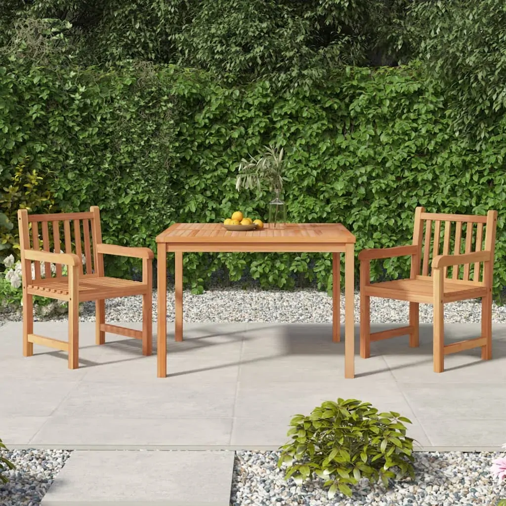 3 Piece Garden Dining Set Solid Wood Teak 3 Piece Garden Dining Set Solid Wood Teak