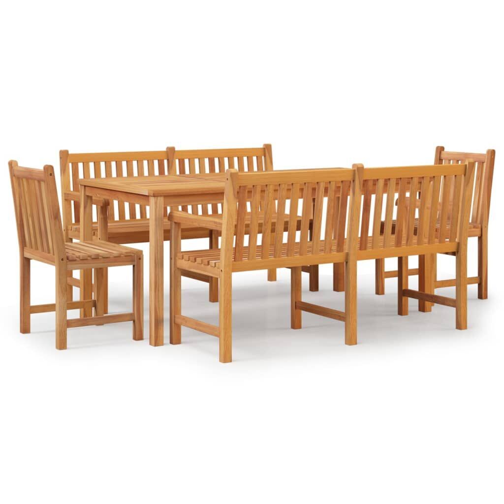 5 Piece Garden Dining Set Solid Wood Teak 5 Piece Garden Dining Set Solid Wood Teak