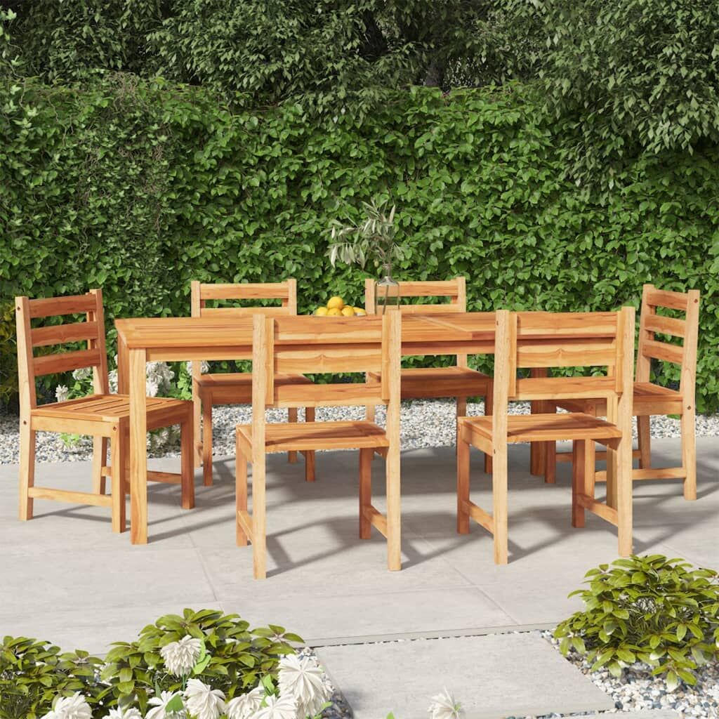 7 Piece Garden Dining Set Solid Wood Teak 7 Piece Garden Dining Set Solid Wood Teak