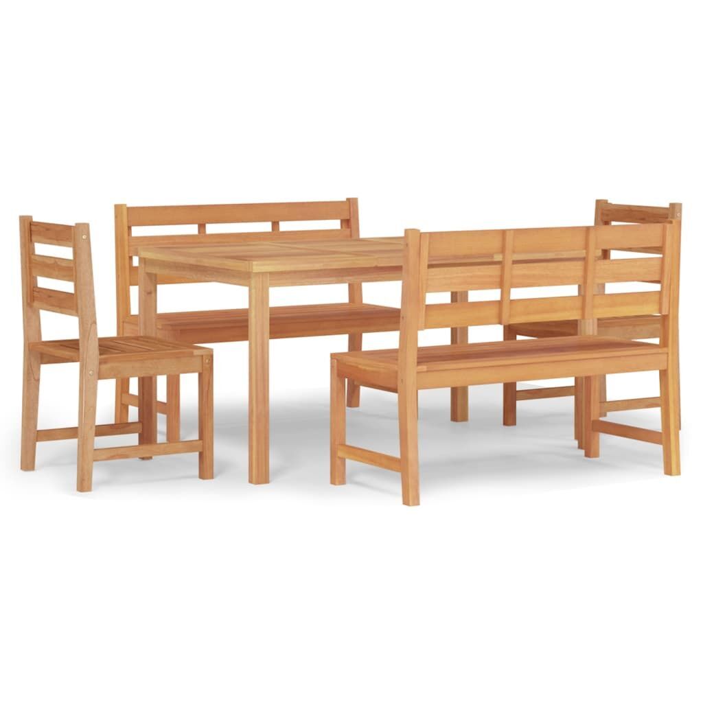 5 Piece Garden Dining Set Solid Wood Teak 5 Piece Garden Dining Set Solid Wood Teak