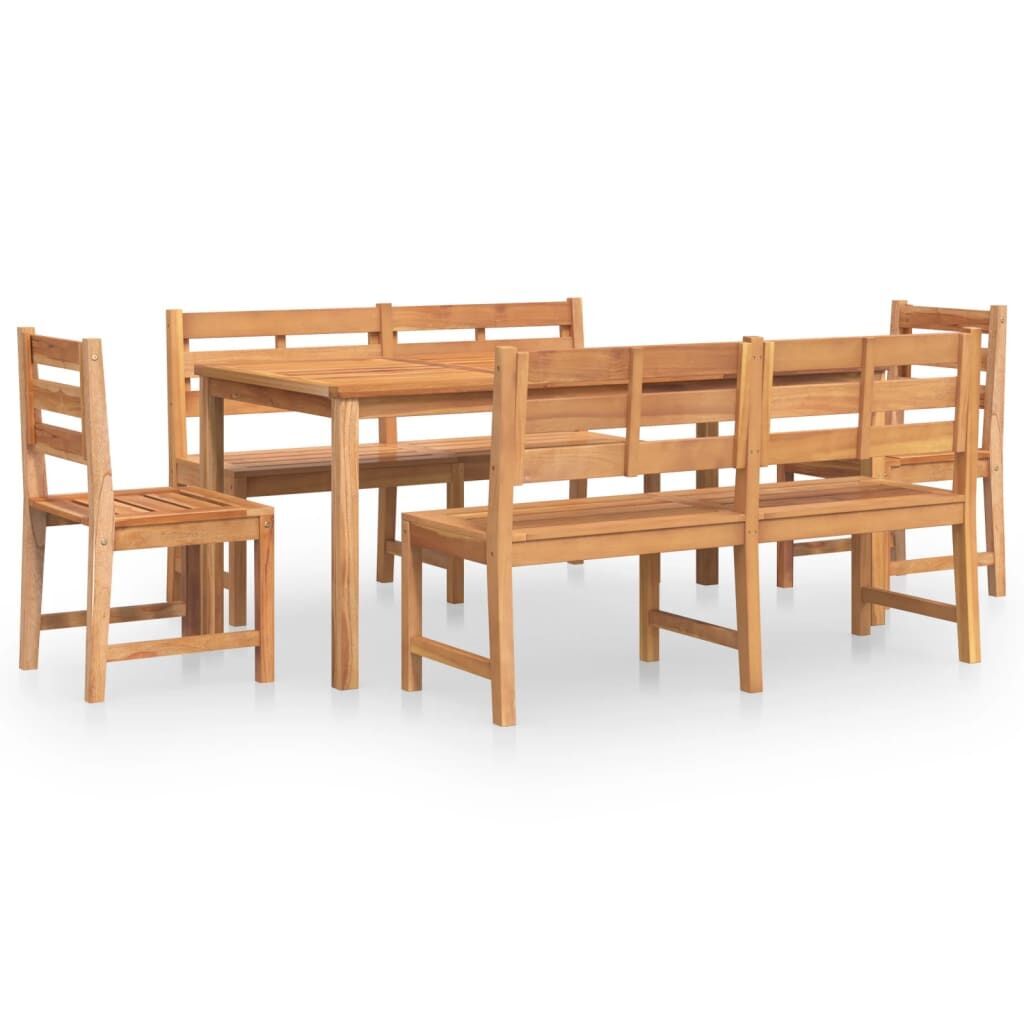5 Piece Garden Dining Set Solid Wood Teak 5 Piece Garden Dining Set Solid Wood Teak
