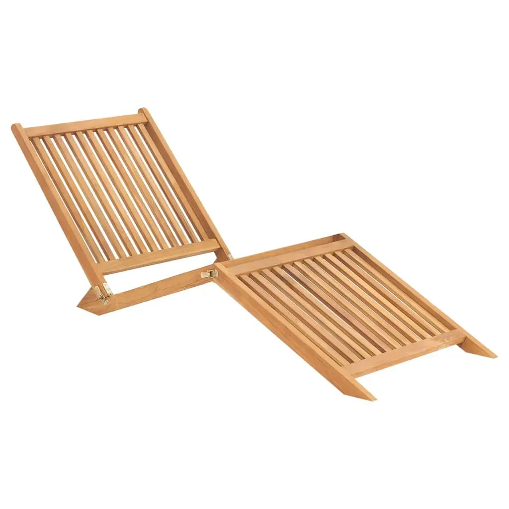 Sun Lounger Solid Teak Wood Sun Lounger Solid Teak Wood