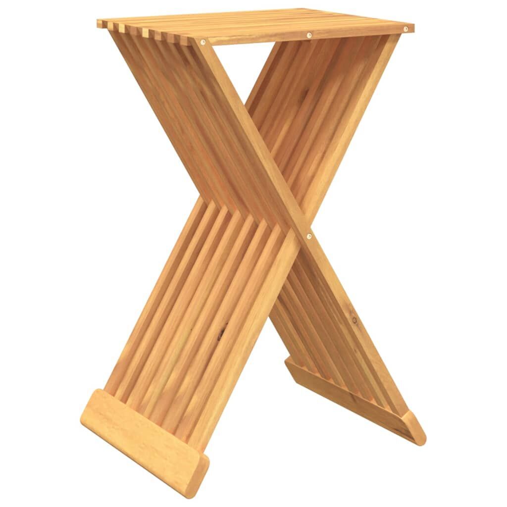 Folding Stool 40x32.5x70 cm Solid Wood Teak Folding Stool 40x32.5x70 cm Solid Wood Teak