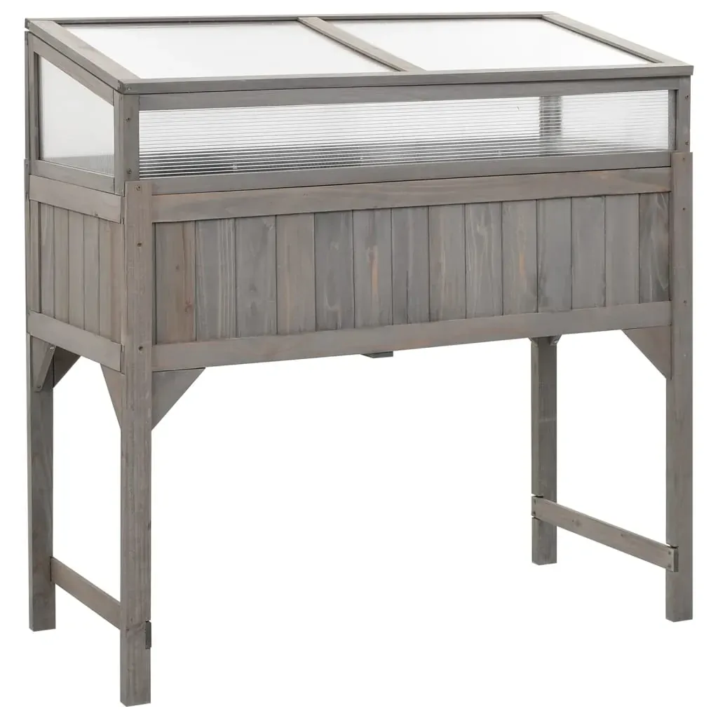 Raised Bed with Greenhouse 110x54x120 cm Solid Fir Wood Raised Bed with Greenhouse 110x54x120 cm Solid Fir Wood