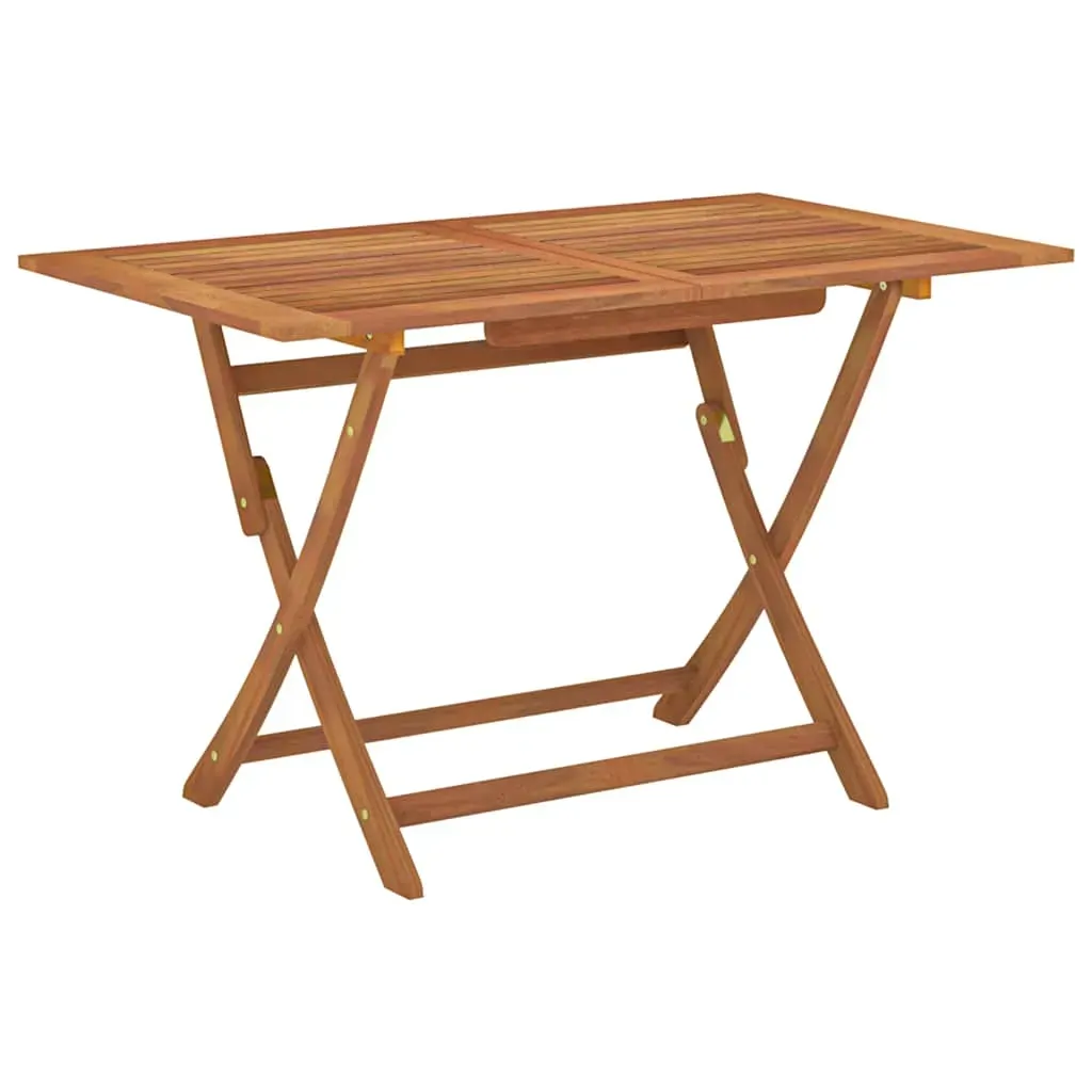 Folding Garden Table 120x70x75 cm Solid Eucalyptus Wood Folding Garden Table 120x70x75 cm Solid Eucalyptus Wood