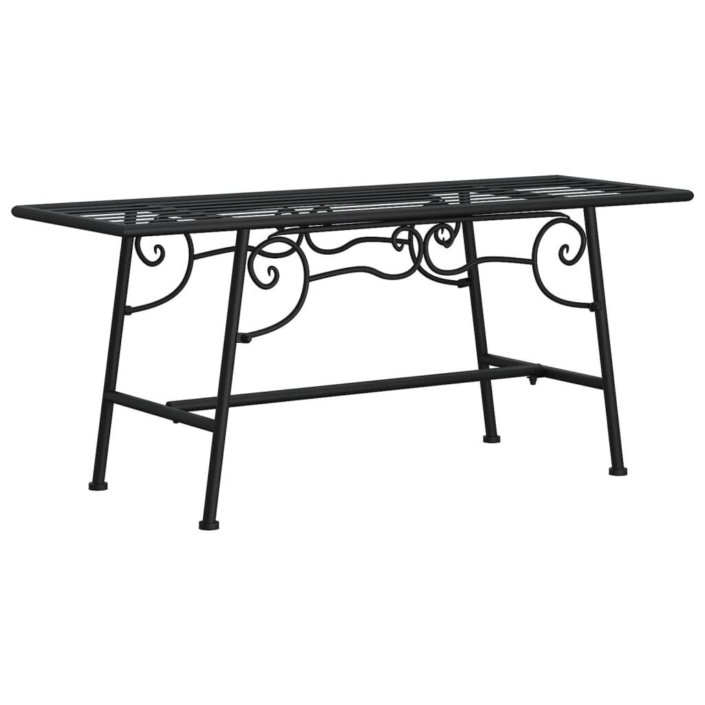 Tree Bench 110 cm Black Steel Tree Bench 110 cm Black Steel