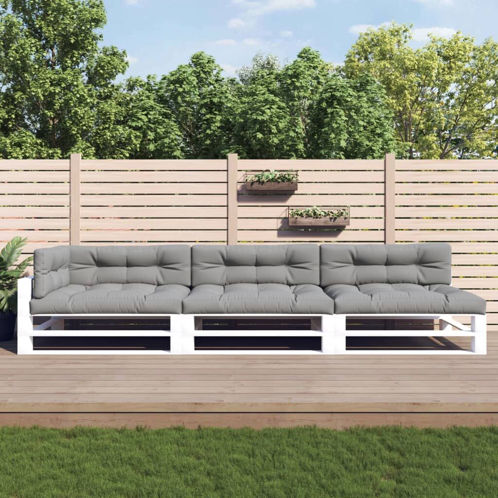 Pallet Cushions 7 pcs Grey Fabric Pallet Cushions 7 pcs Grey Fabric