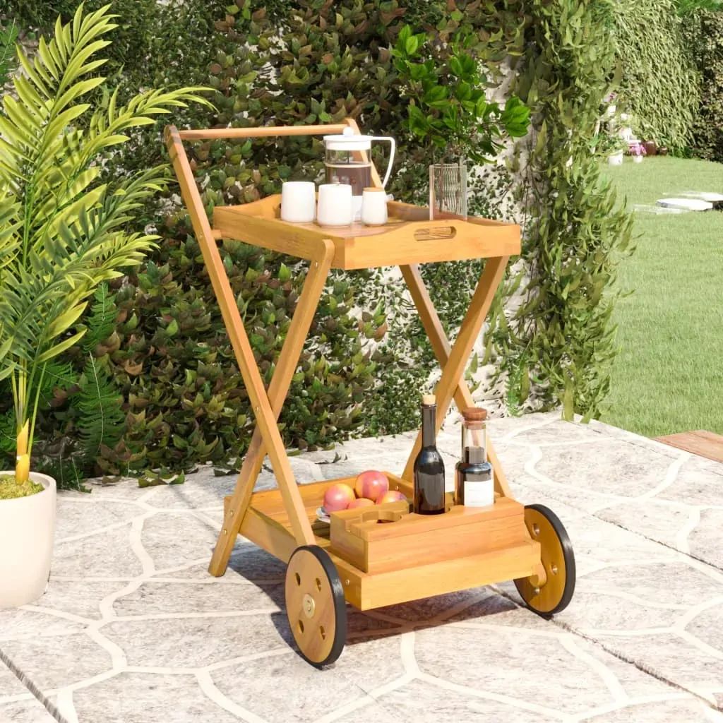 Tea Trolley 54x87x90 cm Solid Wood Acacia Tea Trolley 54x87x90 cm Solid Wood Acacia