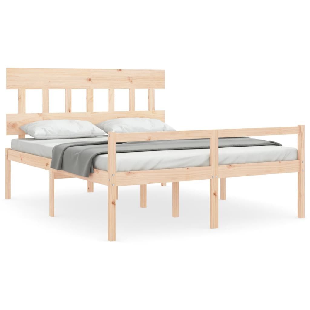 Senior Bed without Mattress 150x200 cm Solid Wood Senior Bed without Mattress 150x200 cm Solid Wood