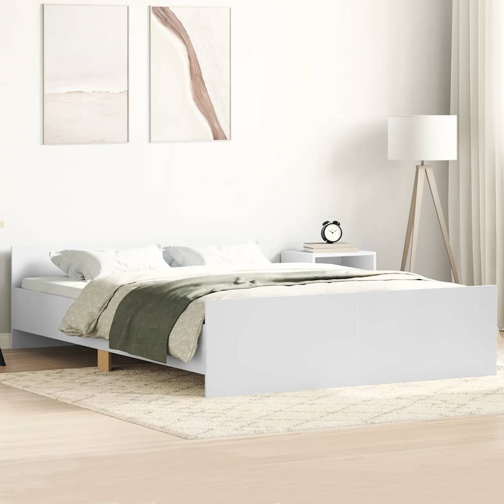 Bed Frame without Mattress White 150x200 cm Bed Frame without Mattress White 150x200 cm