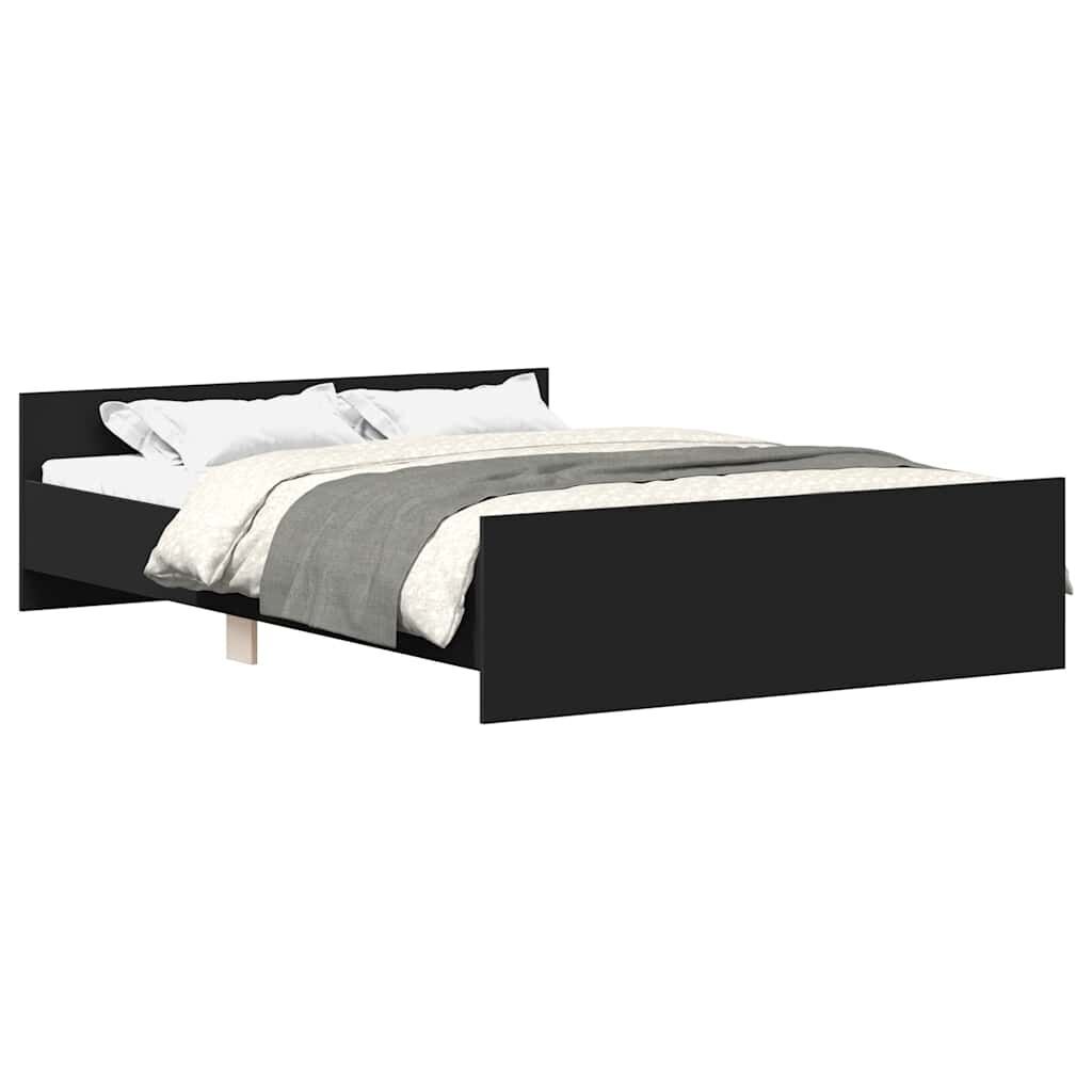 Bed Frame without Mattress Black 135x190 cm Bed Frame without Mattress Black 135x190 cm