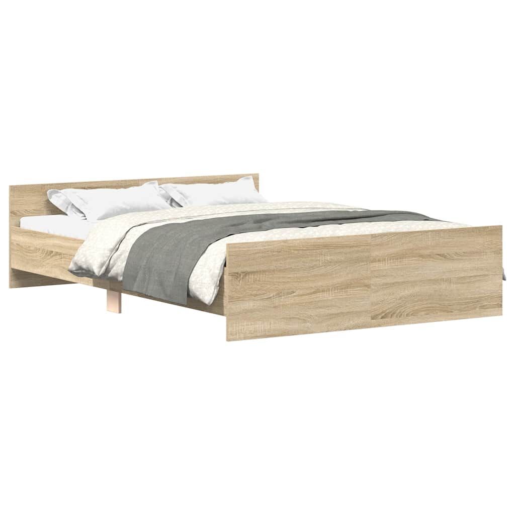 Bed Frame without Mattress Sonoma Oak 135x190 cm Bed Frame without Mattress Sonoma Oak 135x190 cm