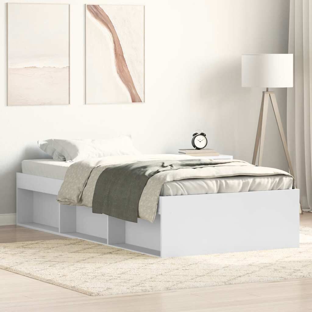 Bed Frame without Mattress White 90x190 cm Bed Frame without Mattress White 90x190 cm