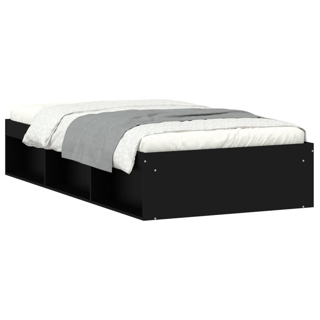 Bed Frame without Mattress Black 90x190 cm Bed Frame without Mattress Black 90x190 cm