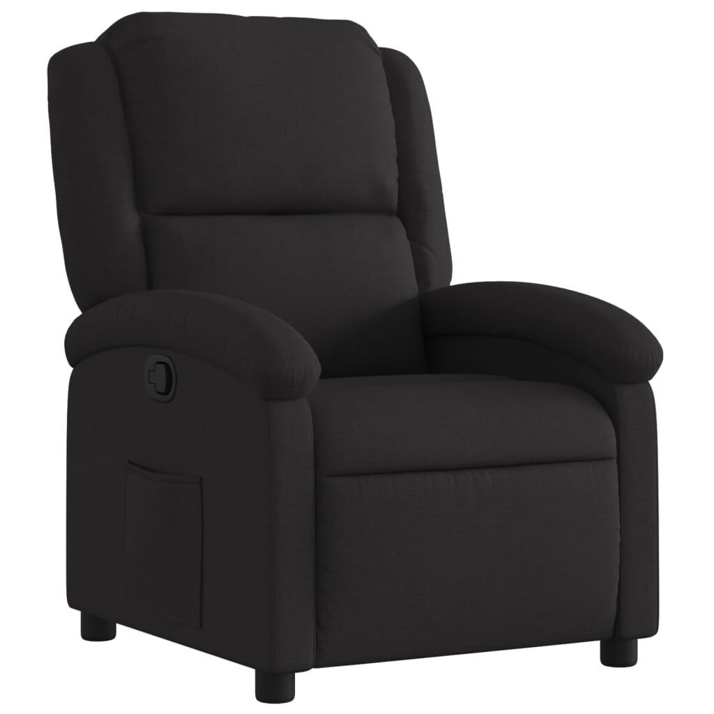 Recliner Chair Black Fabric Recliner Chair Black Fabric