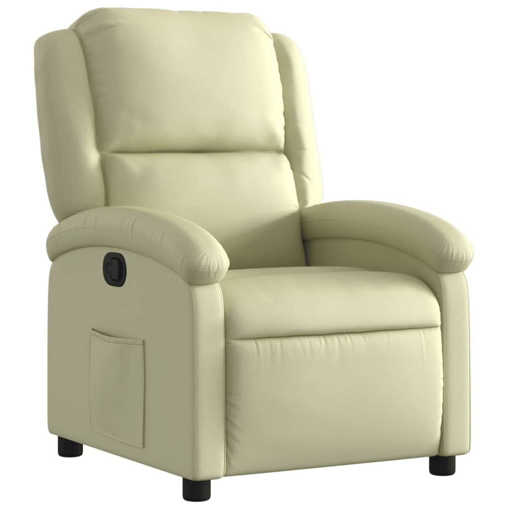 Recliner Chair Cream Real Leather Recliner Chair Cream Real Leather