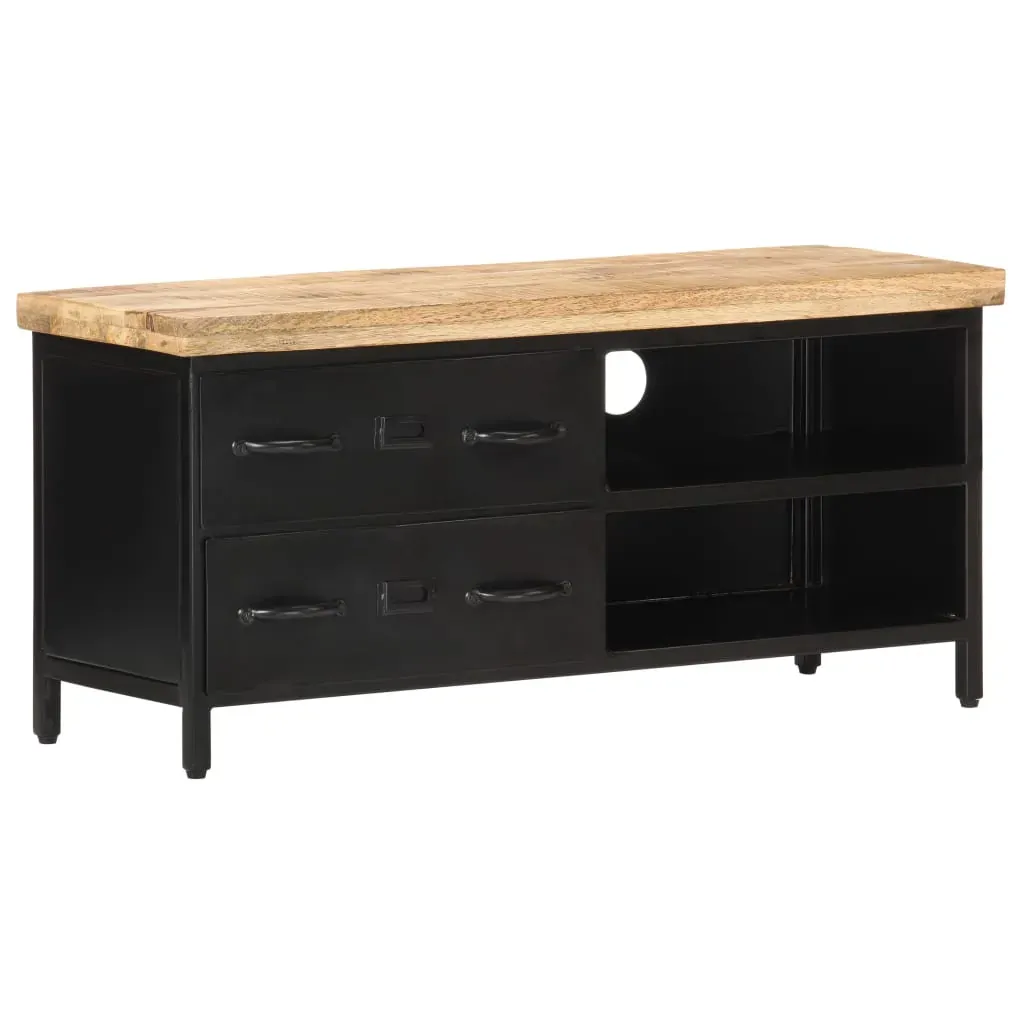 TV Cabinet 90x30x41 cm Rough Mango Wood TV Cabinet 90x30x41 cm Rough Mango Wood