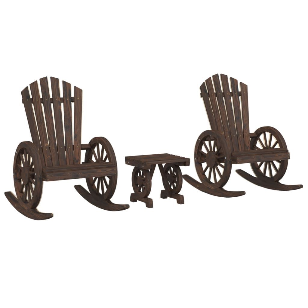 3 Piece Garden Lounge Set Solid Wood Fir 3 Piece Garden Lounge Set Solid Wood Fir