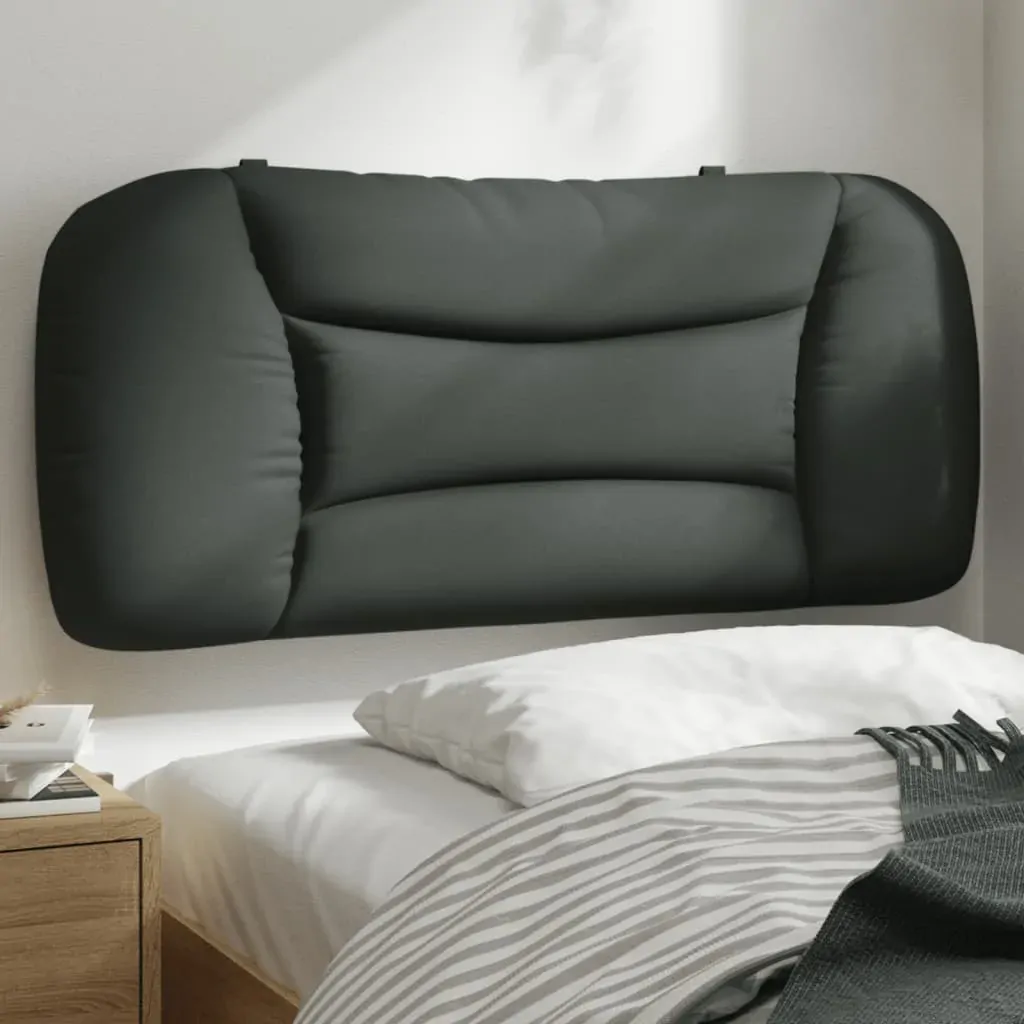 Headboard Cushion "Hvar" Dark Grey 90 cm Fabric Headboard Cushion "Hvar" Dark Grey 90 cm Fabric