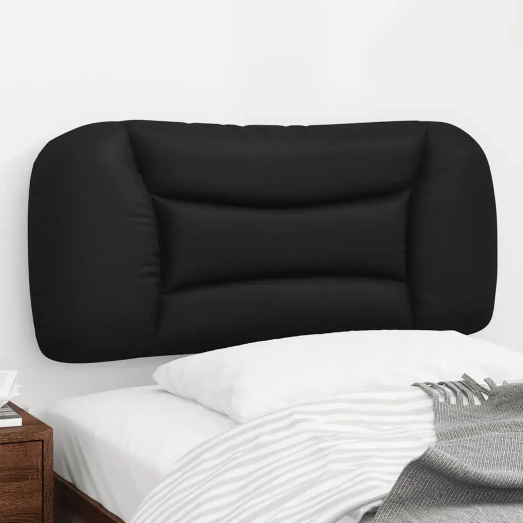 Headboard Cushion "Hvar" Black 90 cm Faux Leather Headboard Cushion "Hvar" Black 90 cm Faux Leather