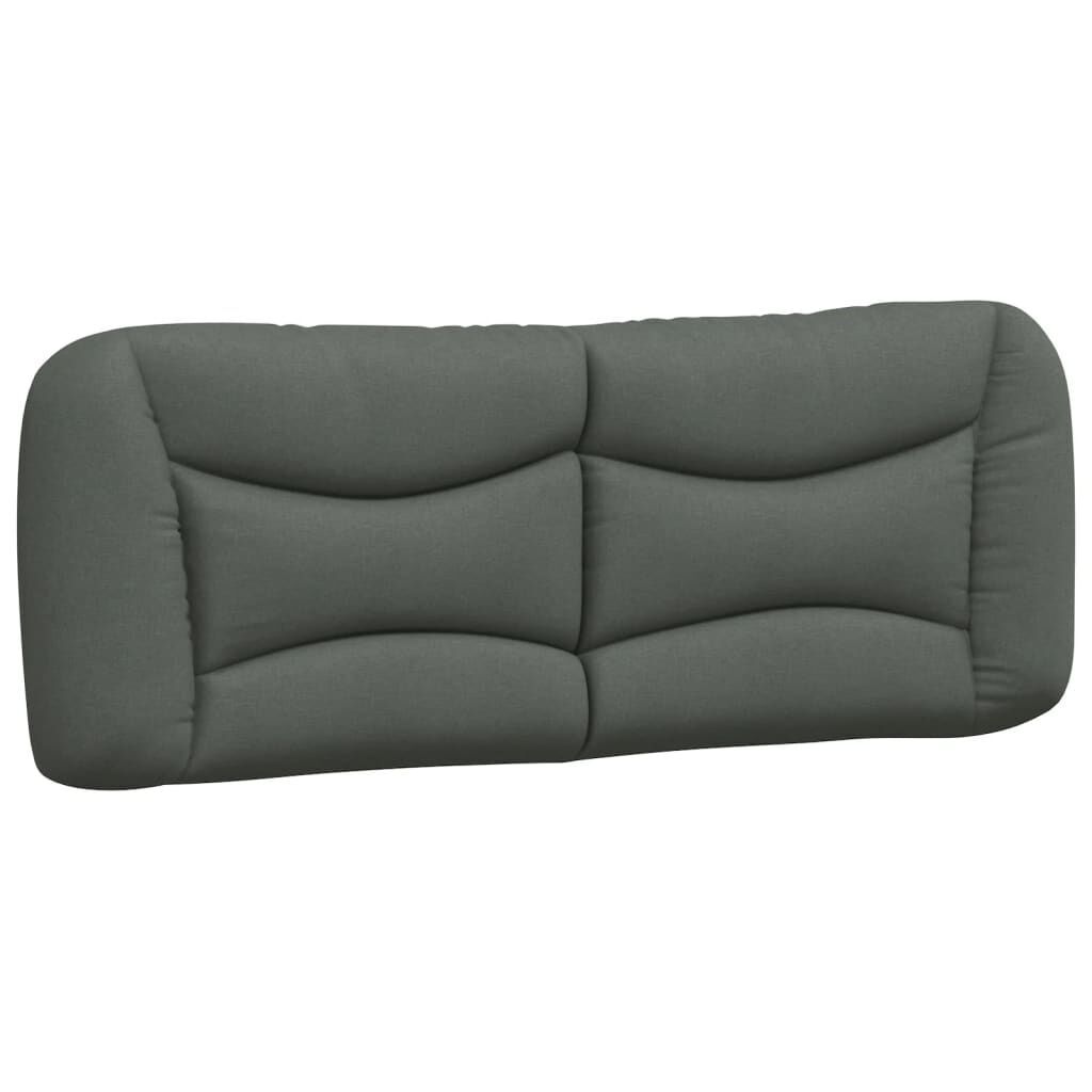 Headboard Cushion Dark Grey 137 cm Double Fabric Headboard Cushion Dark Grey 137 cm Double Fabric