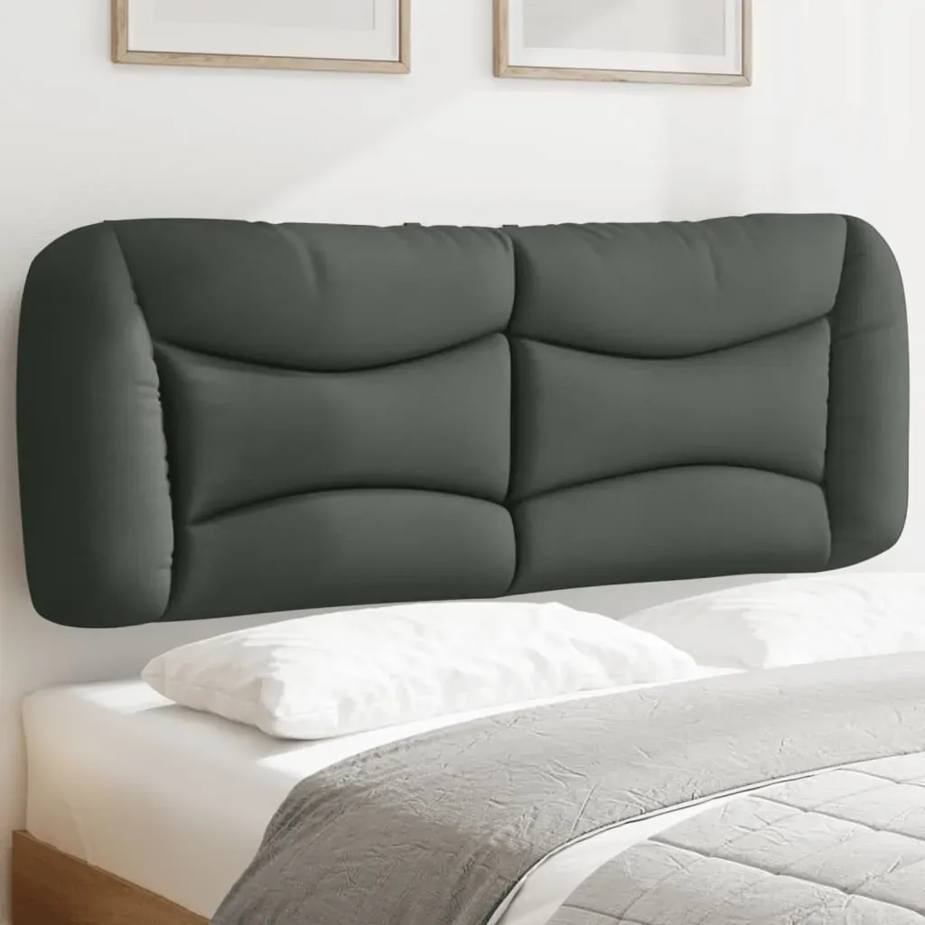 Headboard Cushion "Hvar" Dark Grey 137 cm Double Fabric Headboard Cushion "Hvar" Dark Grey 137 cm Double Fabric
