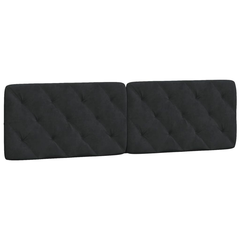 Headboard Cushion Black 180 cm Velvet Headboard Cushion Black 180 cm Velvet