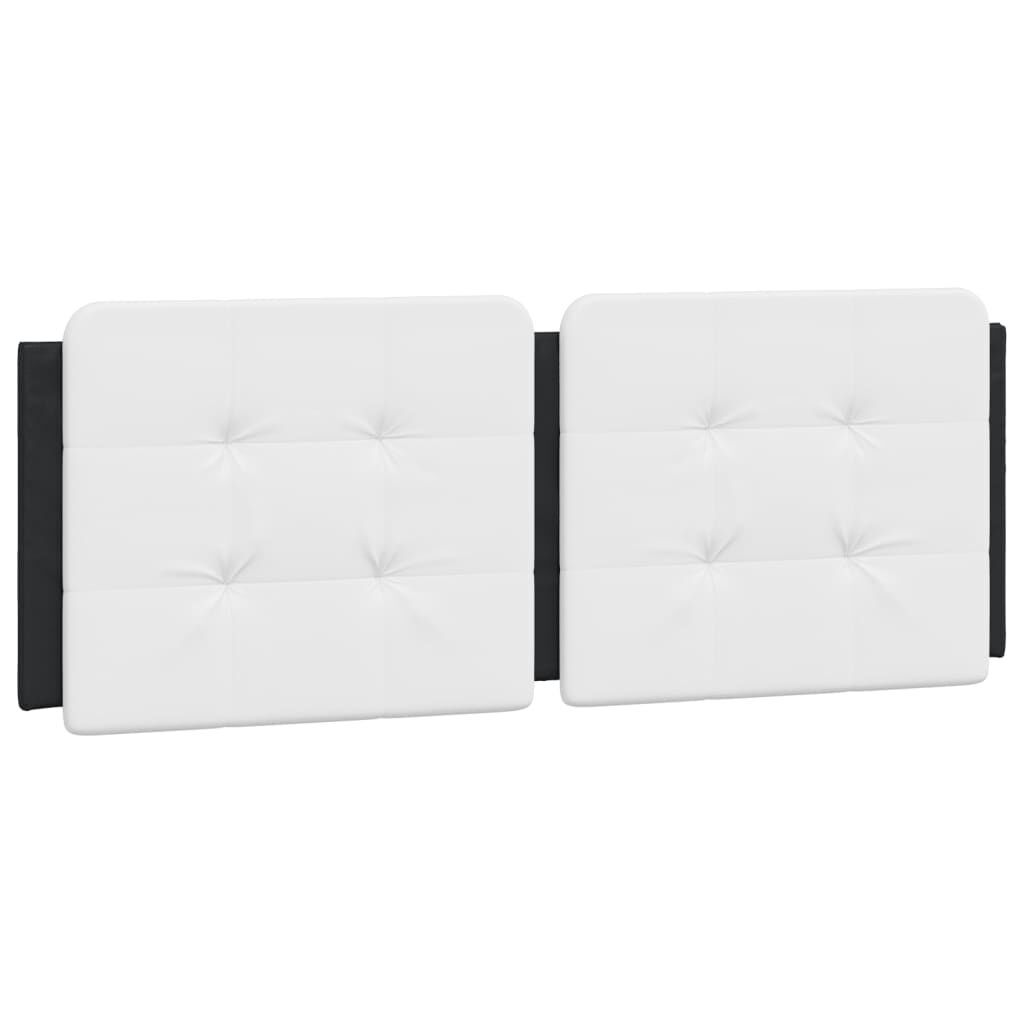 Headboard Cushion Black and White 137 cm Double Faux Leather Headboard Cushion Black and White 137 cm Double Faux Leather